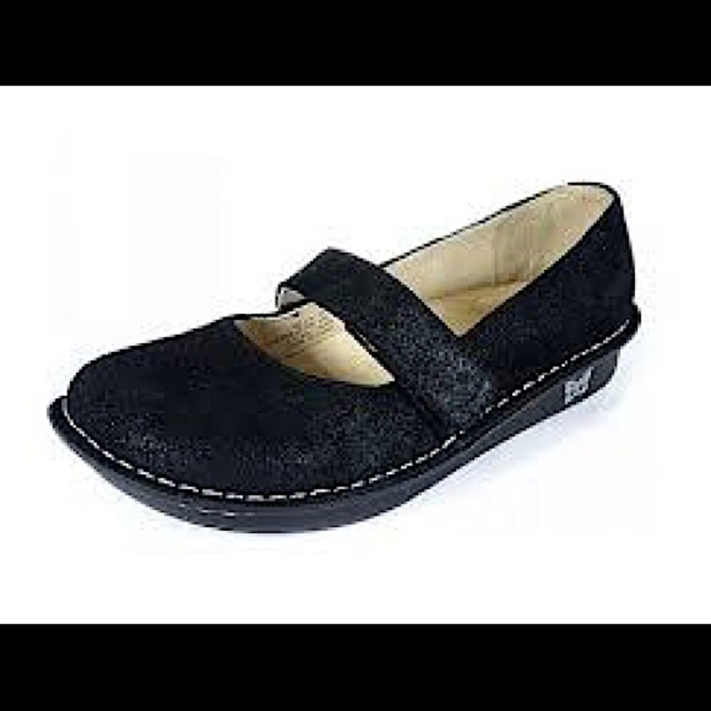 NIB Alegria Paloma sparkle black mary jane nursing